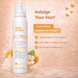 Milk Shake Whipped Cream Leave-In foam 200ml, Made in Italy