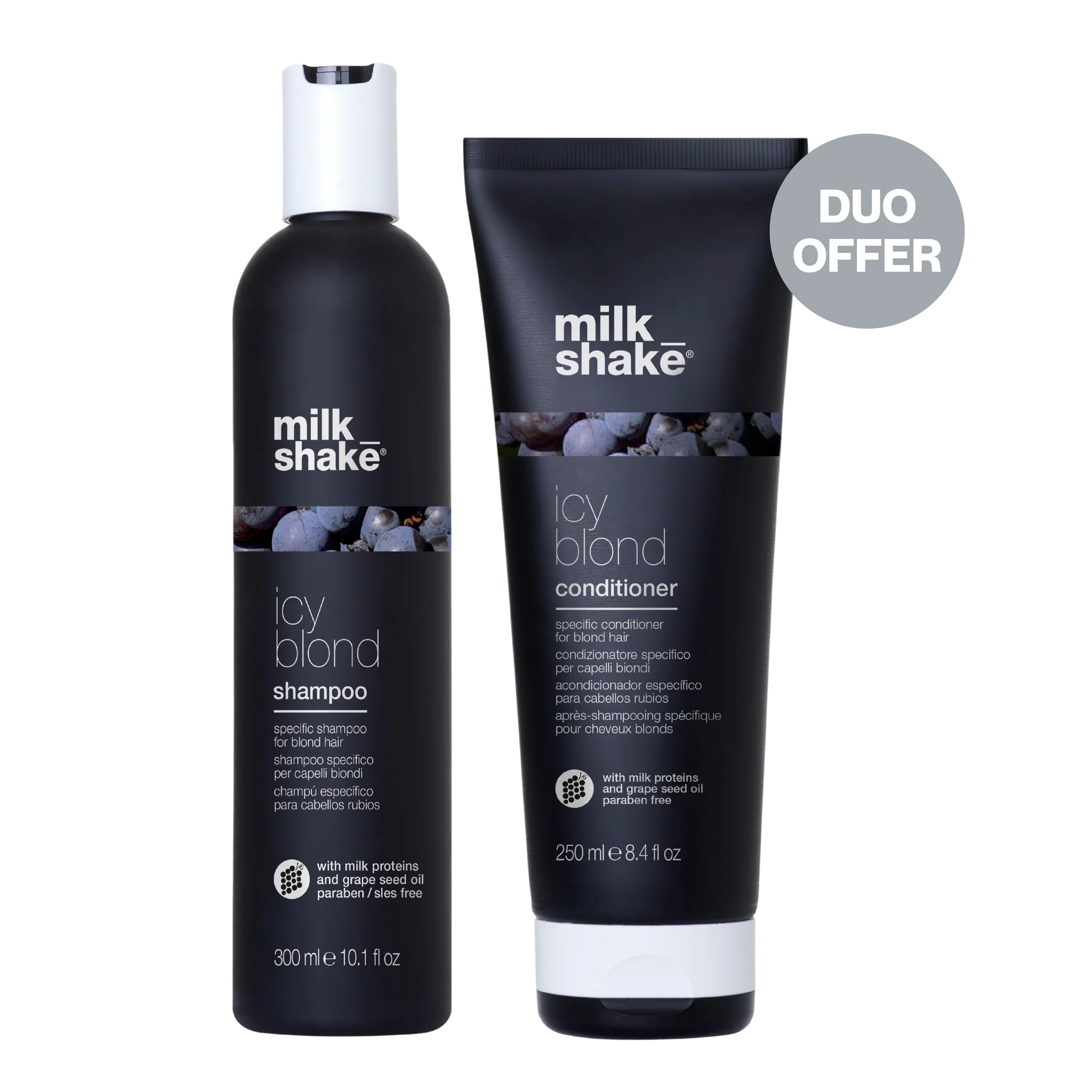 Milk_Shake Milk Shake Icy Blond Shampoo 300ml and Conditioner 250ml | Duo Offer