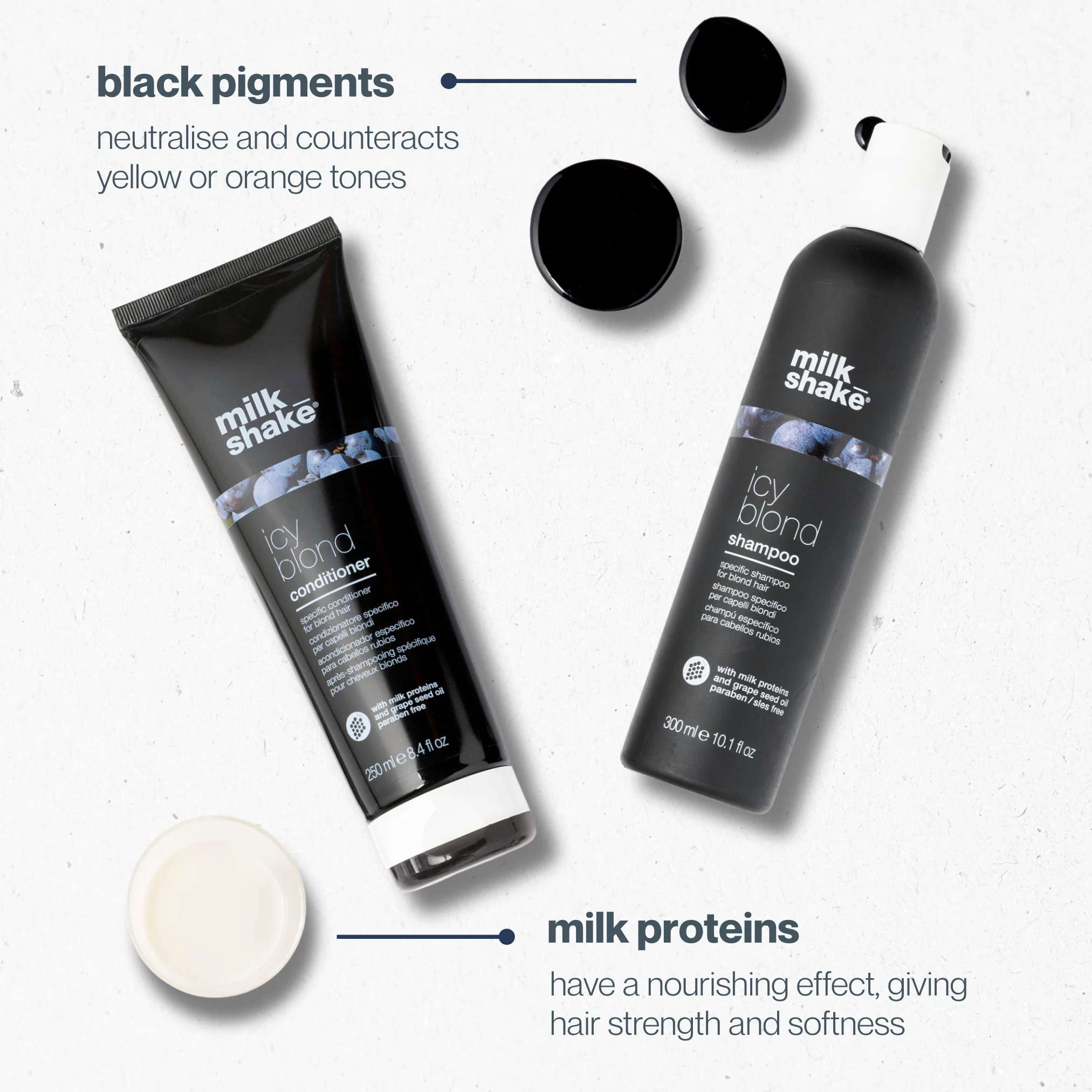 Milk_Shake Milk Shake Icy Blond Shampoo 300ml and Conditioner 250ml | Duo Offer - Image 4